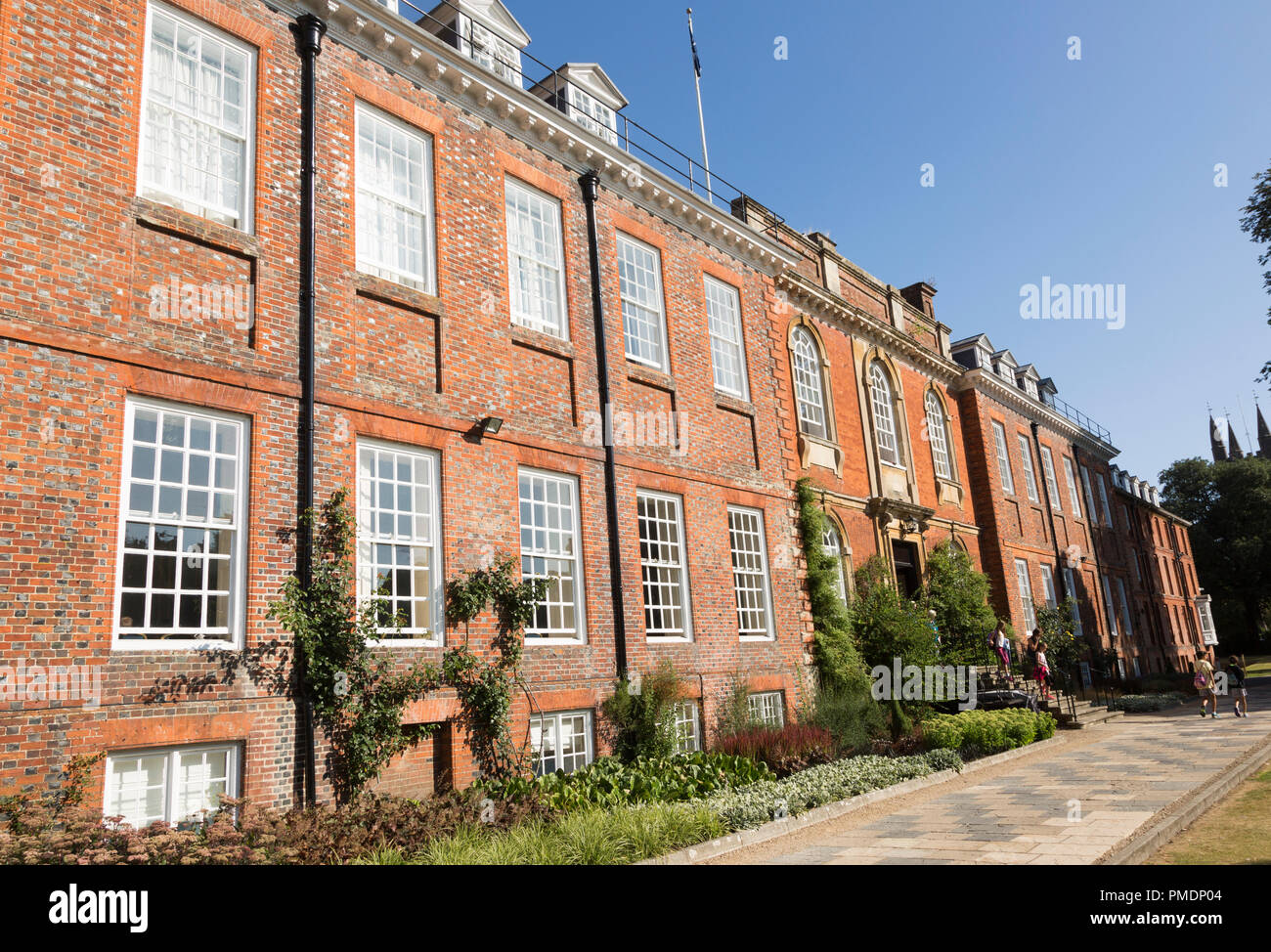 Historic buildings in grounds of Marlborough College school, Marlborough, Wiltshire, England, UK Stock Photo