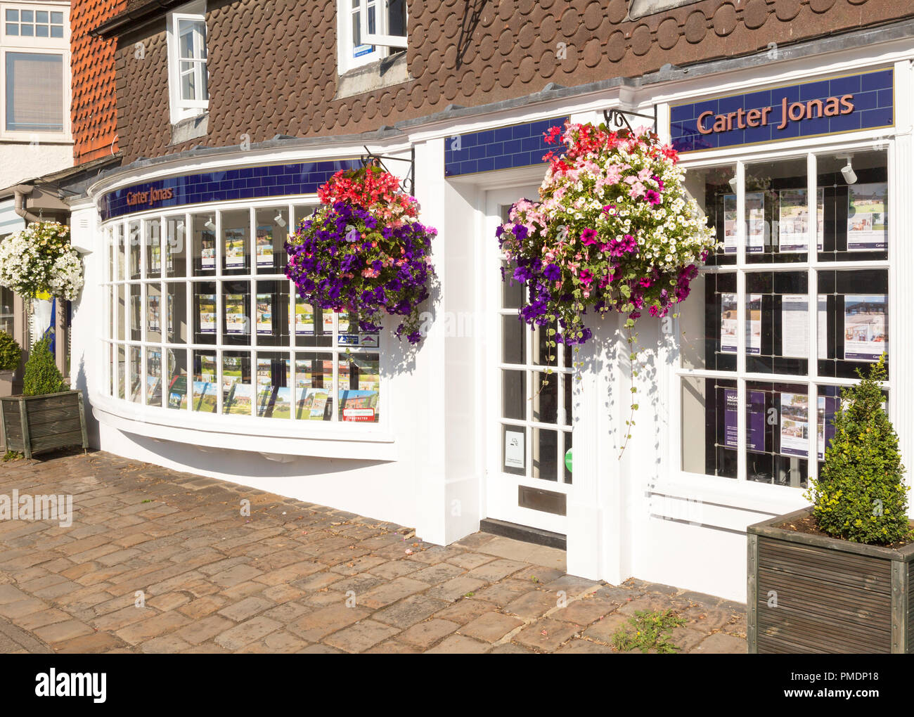 Carter Jonas estate agent shop office Marlborough, Wiltshire, England