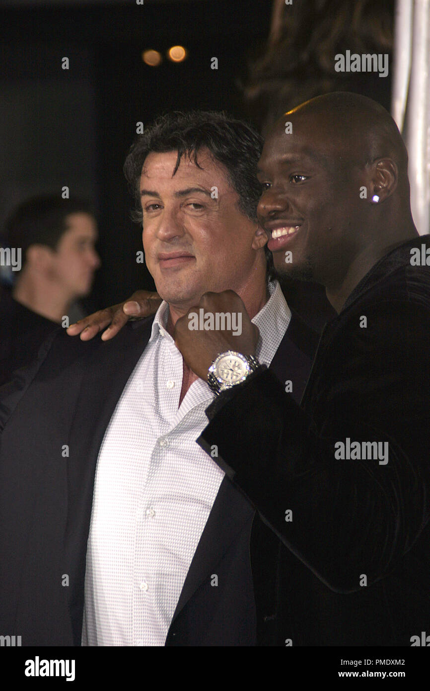 'Rocky Balboa' (Premiere)  Sylvester Stallone, Antonio Tarver 12-13-2006 / Grauman's Chinese Theater / Hollywood, CA / MGM / Photo by Joseph Martinez - All Rights Reserved  File Reference # 22879 0081PLX  For Editorial Use Only - Stock Photo