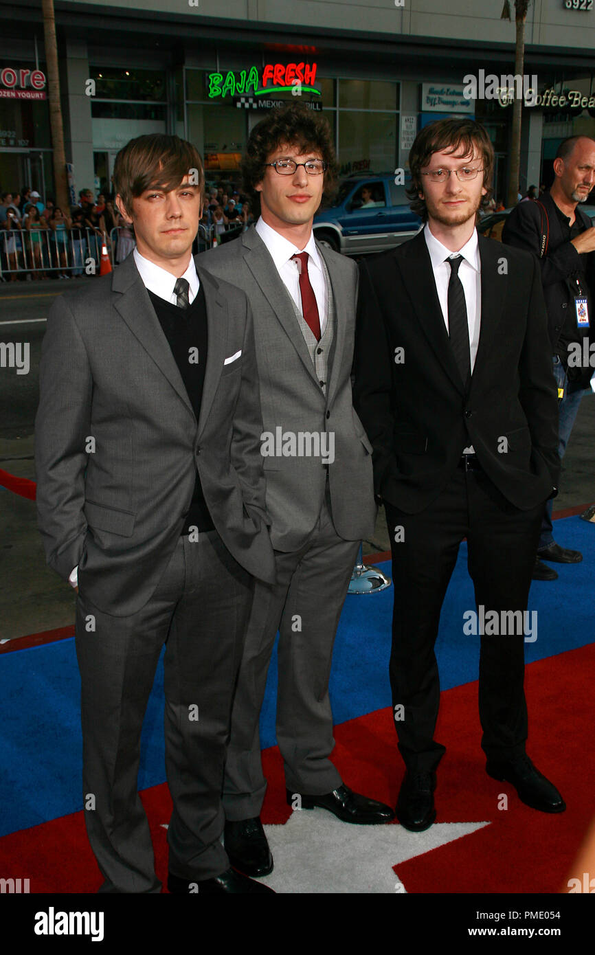 Hot Rod Premiere Jorma Taccone Andy Samberg Akiva Schaffer 7 26 2007 Mann S Chinese Theater Hollywood Ca Paramount Pictures Photo By Joseph Martinez File Reference 23134 0002plx For Editorial