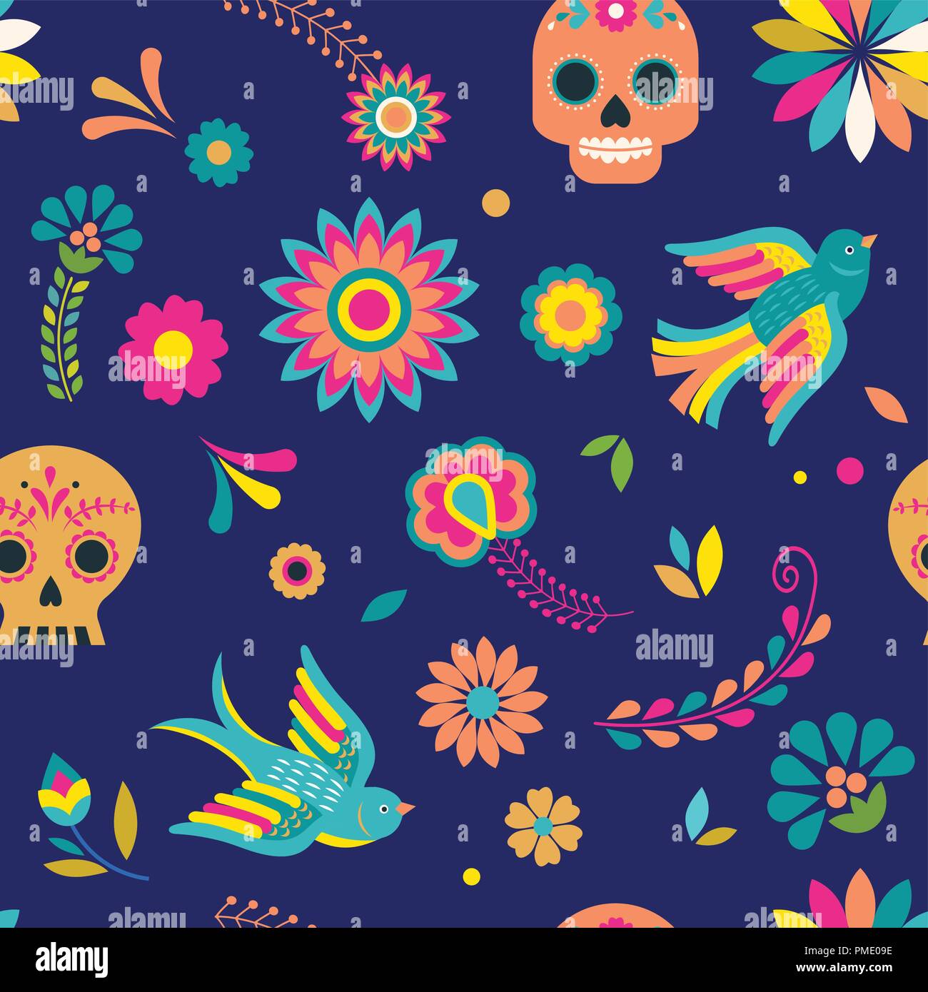 day-of-the-dead-dia-de-los-muertos-background-and-seamless-pattern