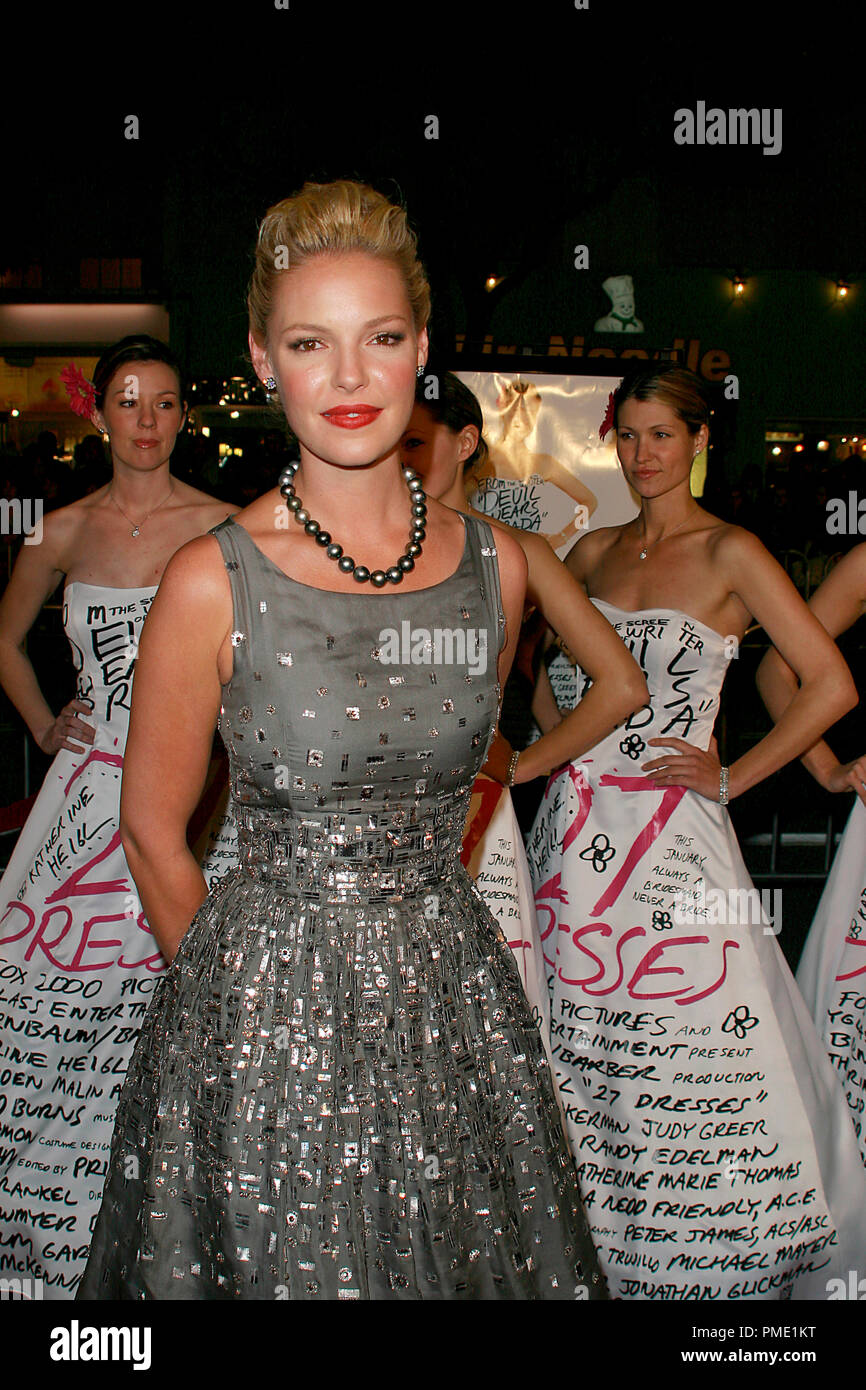 '27 Dresses' Premiere  Katherine Heigl  1-7-2008 / Mann's Village Theater / Westwood, CA / 20th Century Fox / Photo by Joseph Martinez File Reference # 23322 0042JM   For Editorial Use Only - Stock Photo
