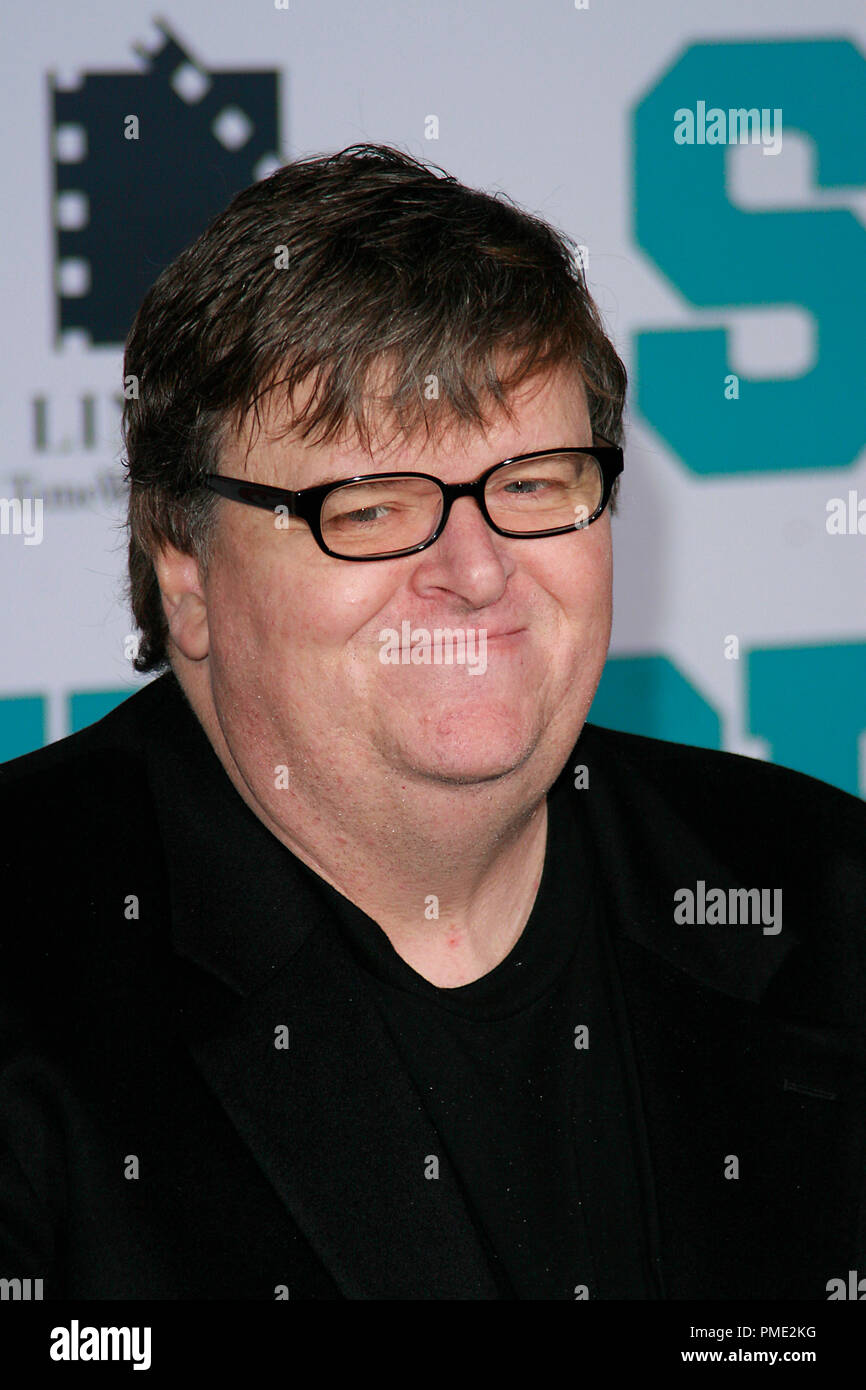 "Semi-Pro" Premiere  Michael Moore  2-19-2008 / Grauman's Chinese Theater / Hollywood, CA / New Line Cinema / Photo by Joseph Martinez File Reference # 23357_0046JM   For Editorial Use Only - Stock Photo