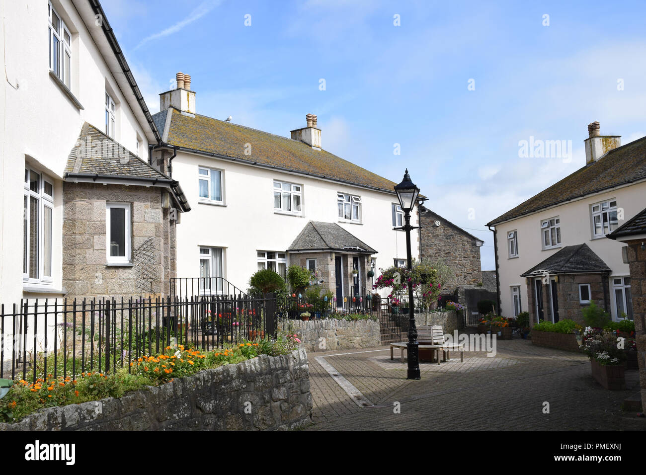 St Michael Housing Society cottages, Penzance, Cornwall. The houses