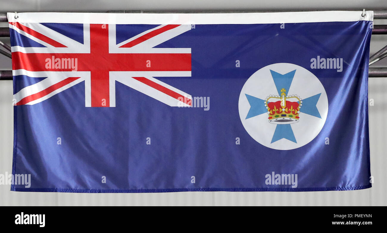 A general view flag state queensland carrara stadium hires stock