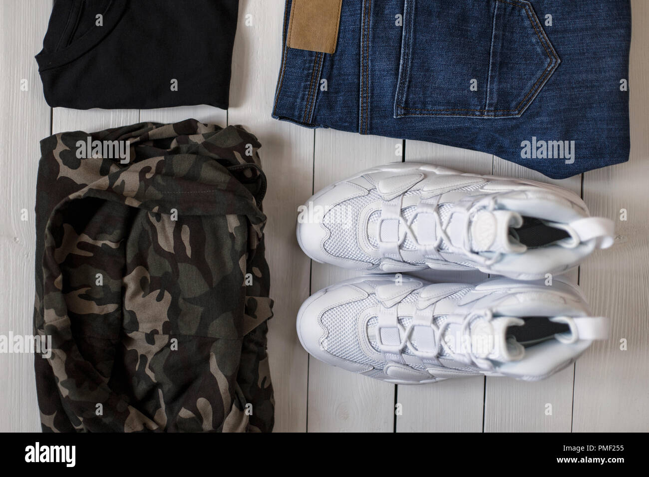 camo blue jeans