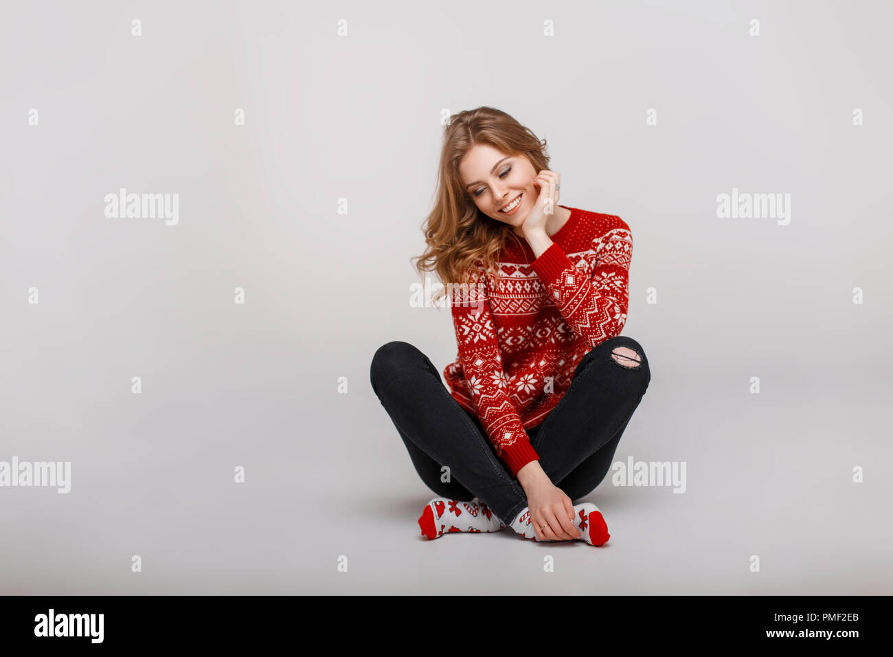 girl christmas socks