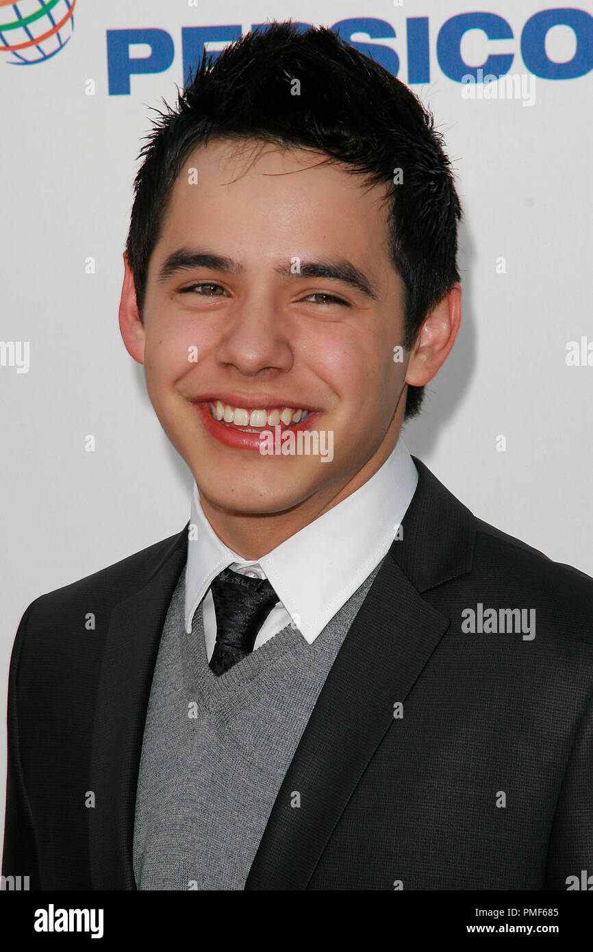 David Archuleta at the 2009 Alma Awards. Arrivals held at the Royce Hall Auditorium at UCLA, in Westwood, CA September 17, 2009.  Photo by PictureLux File Reference # 30074 18PLX   For Editorial Use Only -  All Rights Reserved Stock Photo