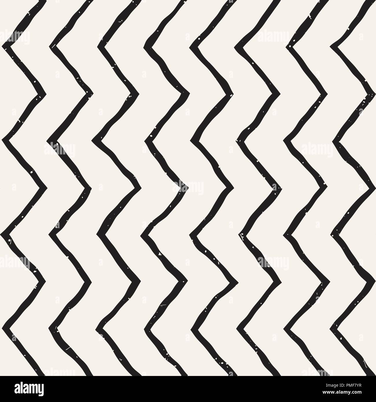 Simple ink geometric pattern. Monochrome black and white strokes ...