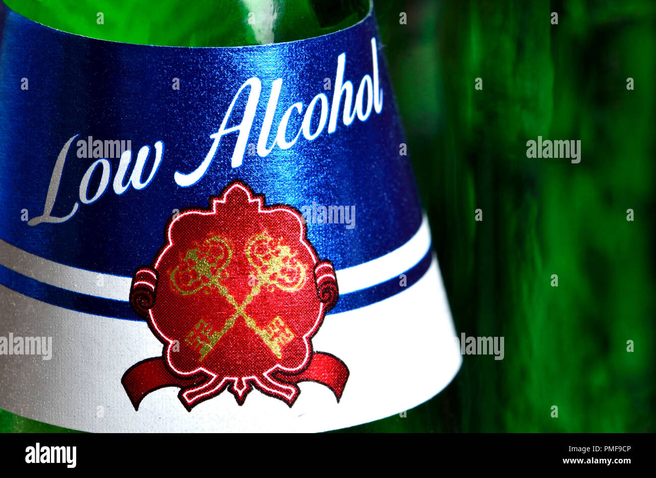 Lowalcohol beer (Sainsbury's Czech Lager Stock Photo Alamy