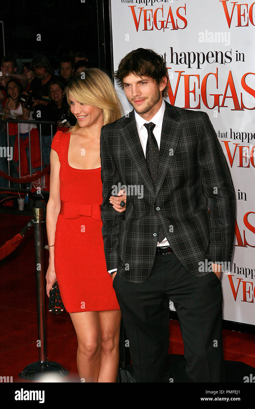 What Happens In Vegas... Premiere Ashton Kutcher, Cameron Diaz 512008 / Mann Village Theater