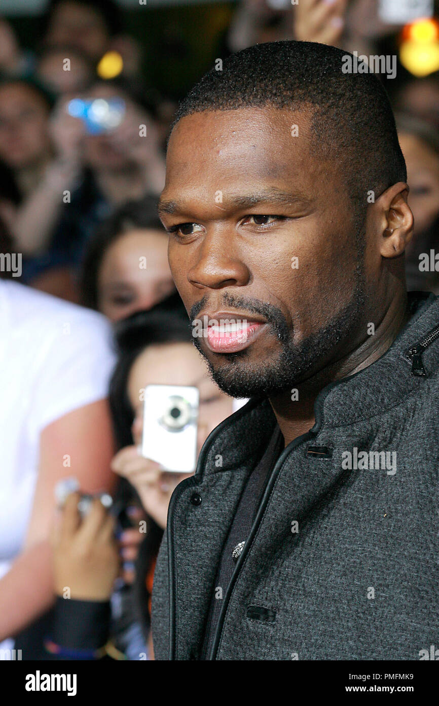 50 Cent at Summit Entertainment's 'The Twilight Saga: New Moon' Premiere. Arrivals held at Mann's Village and Bruin Theatres in Westwood, CA November 16, 2009.  © Joseph Martinez / Picturelux - All Rights Reserved  File Reference # 30101 176 50CentPLX   For Editorial Use Only -  All Rights Reserved Stock Photo