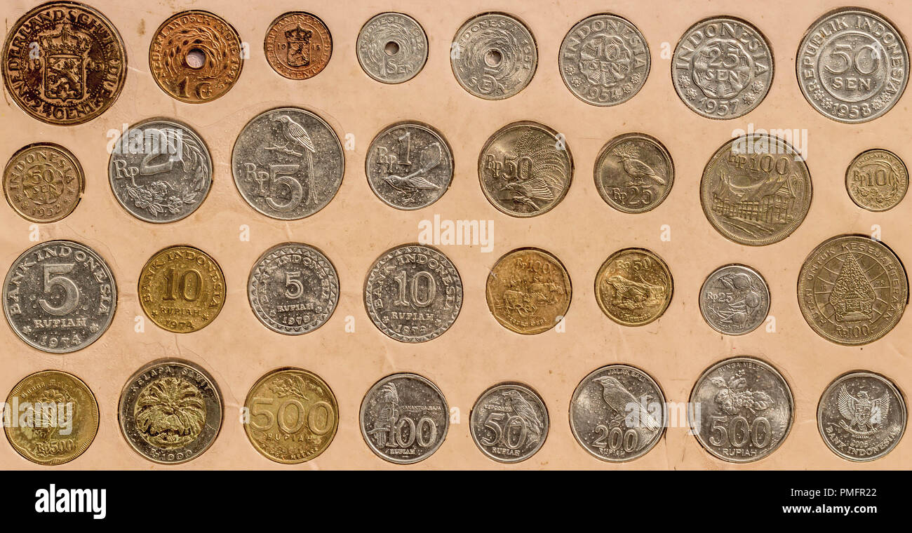 set of coin. Indonesian rupiah coin collection Stock Photo - Alamy