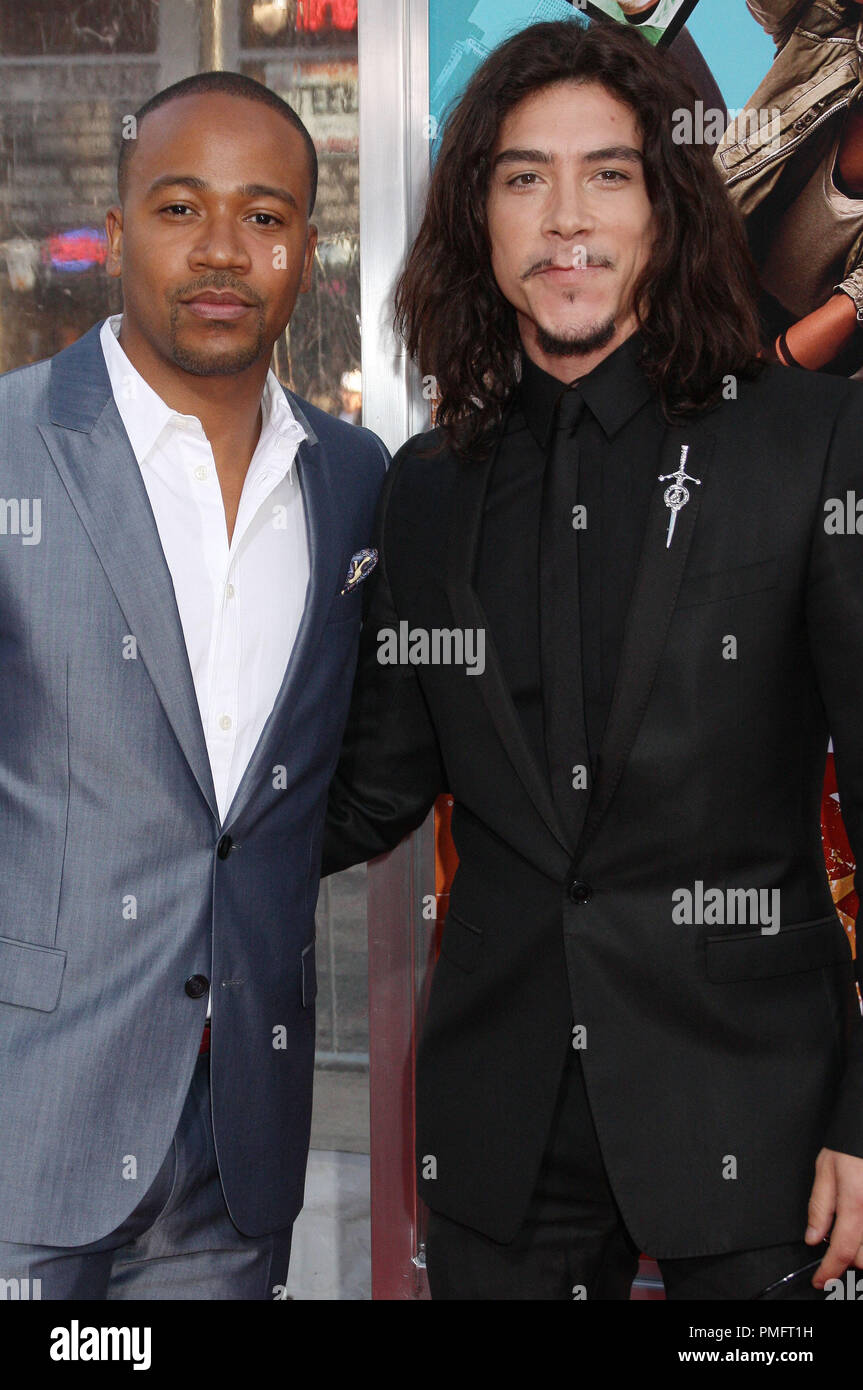 Columbus Short and Oscar Jaenada at the Los Angeles Premiere of THE LOSERS held at the Grauman's Chinese Theatre in Hollywood, CA on Tuesday, April 20, 2010. Photo by Pedro Ulayan Gonzaga Pacific Rim Photo Press. /PictureLux File Reference # 30186 047PRPP   For Editorial Use Only -  All Rights Reserved Stock Photo