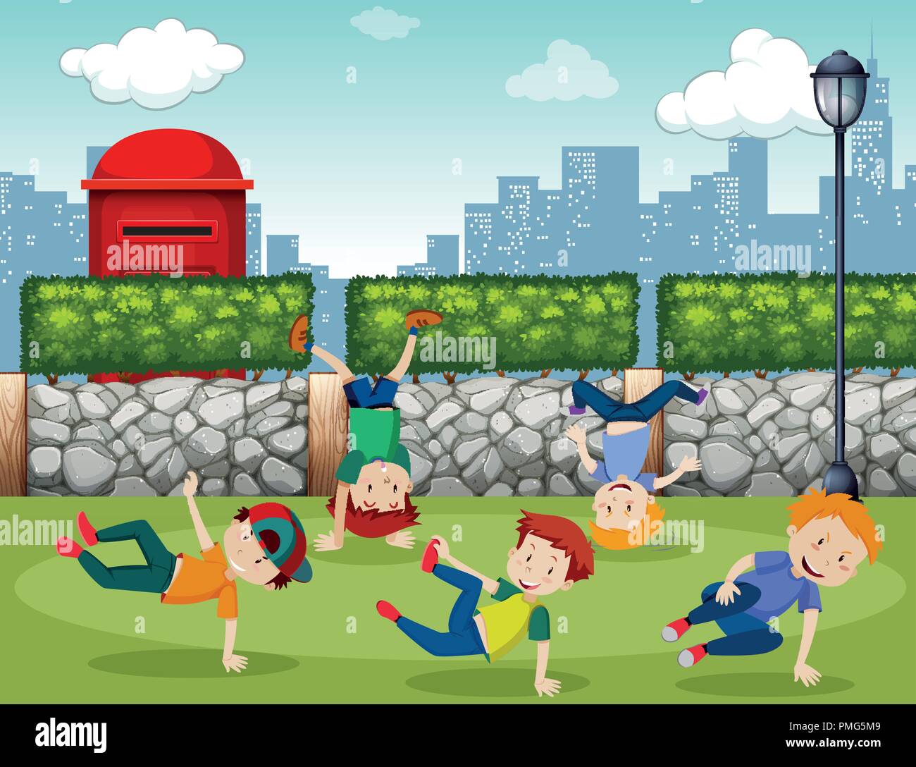 A group of teenager dancing illustration Stock Vector Image & Art - Alamy