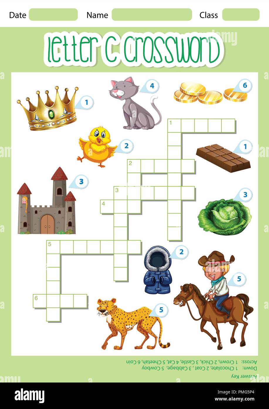 Crossword letter C game template illustration Stock Vector Image & Art -  Alamy