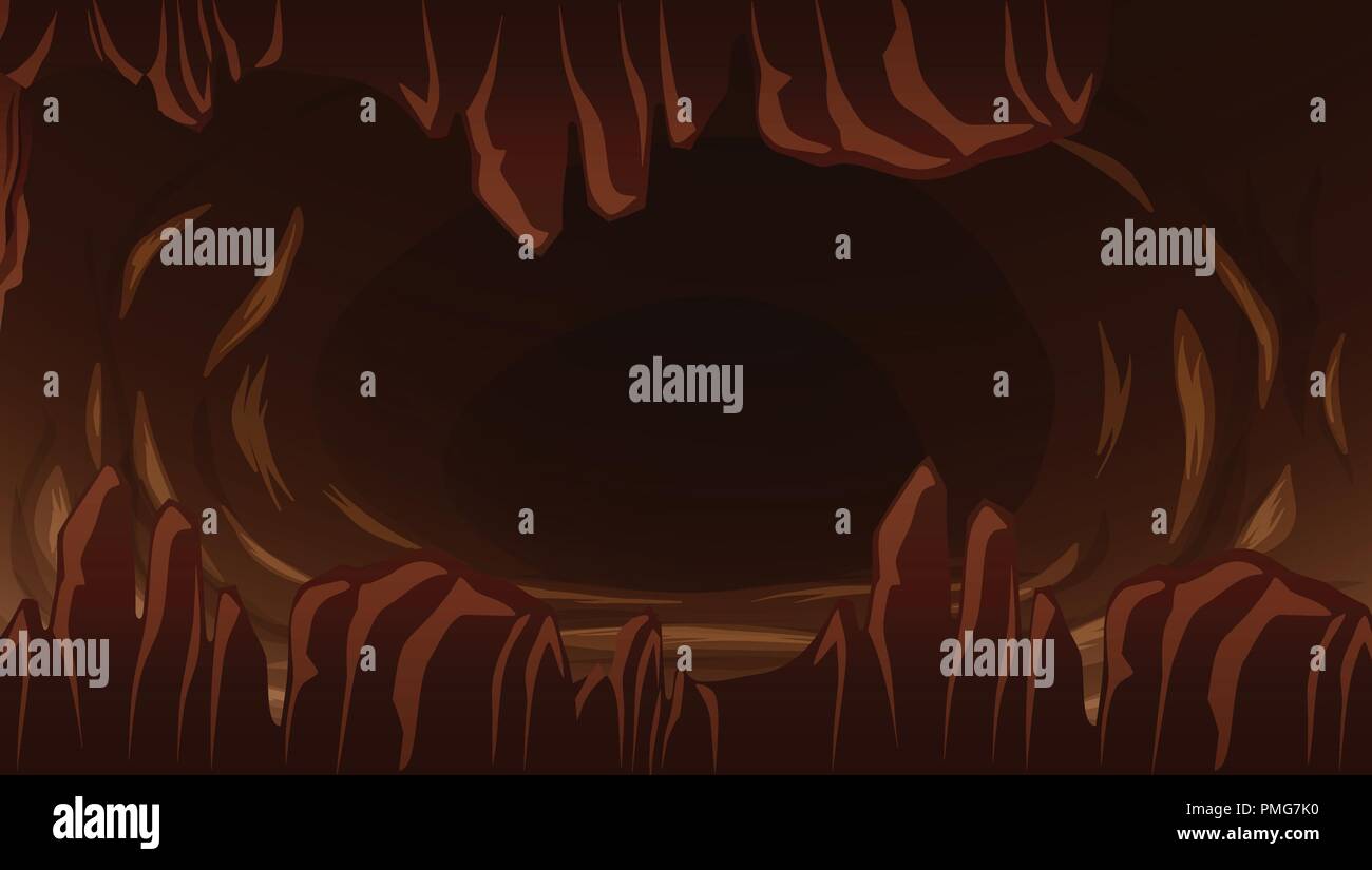 Dark cave Stock Vector Images - Alamy
