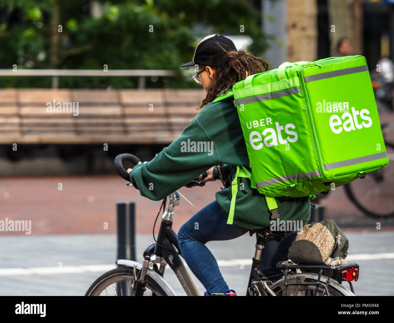 deliver with uber on bike