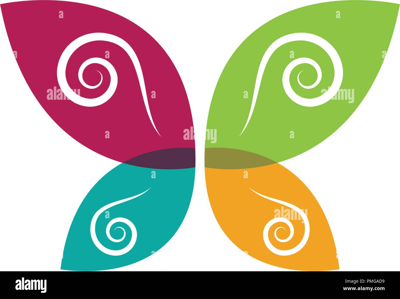 Beauty Butterfly Logo Template Vector icon design Stock Vector