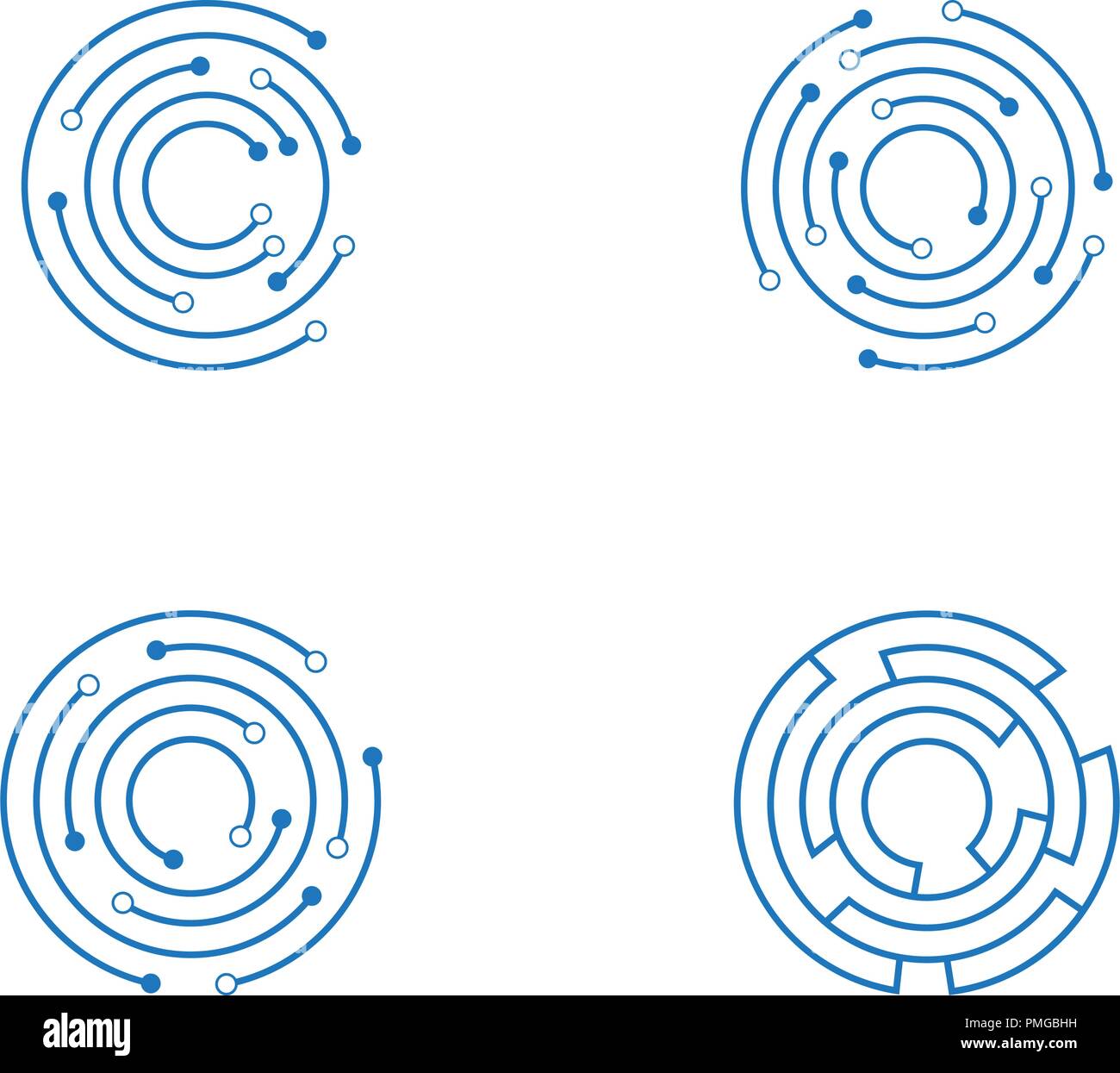 Circuit Logo Template vector illustration icon design Stock Vector ...