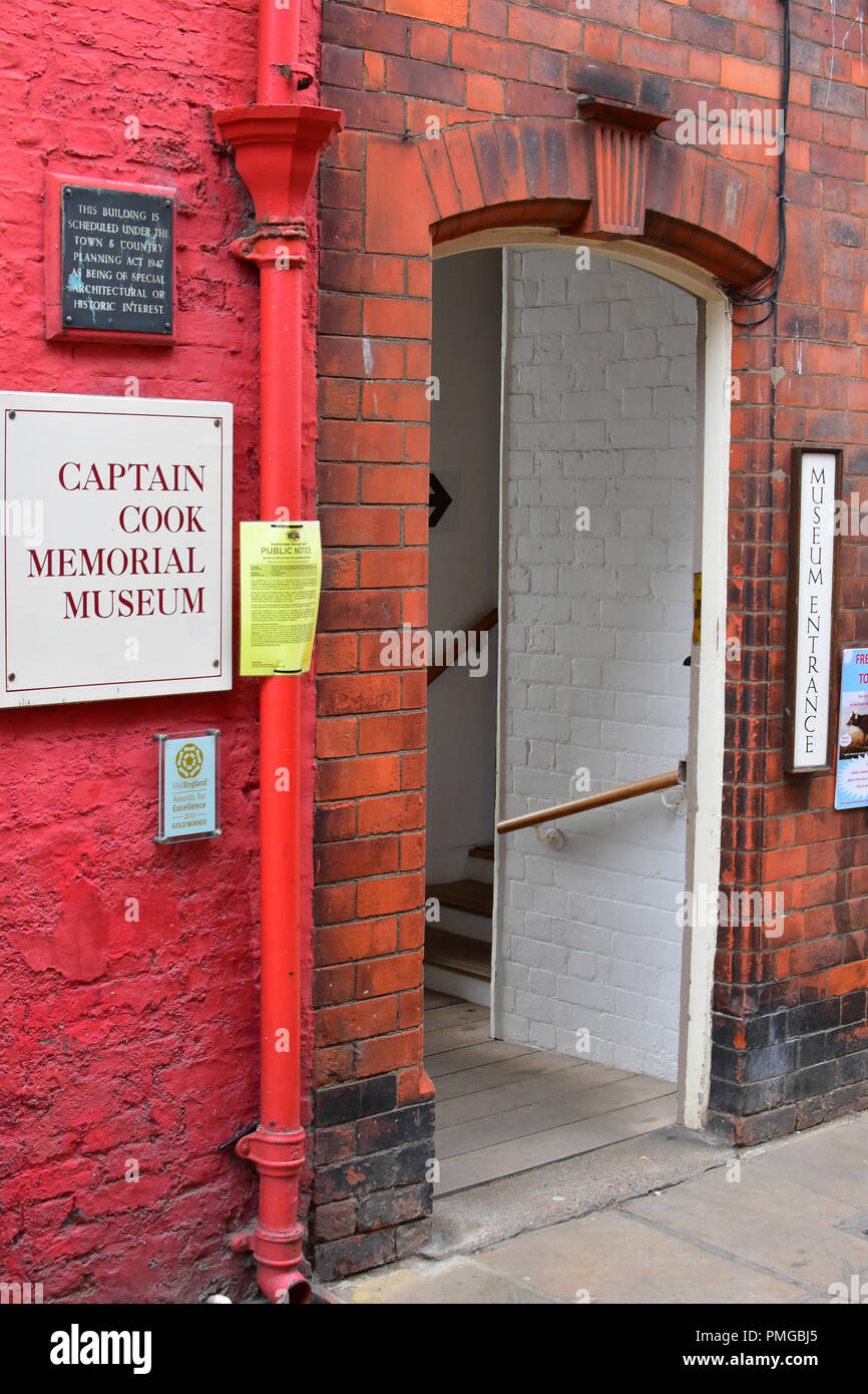 Captain Cook Memorial museum, Whitby, North Yorkshire Moors, England UK Stock Photo