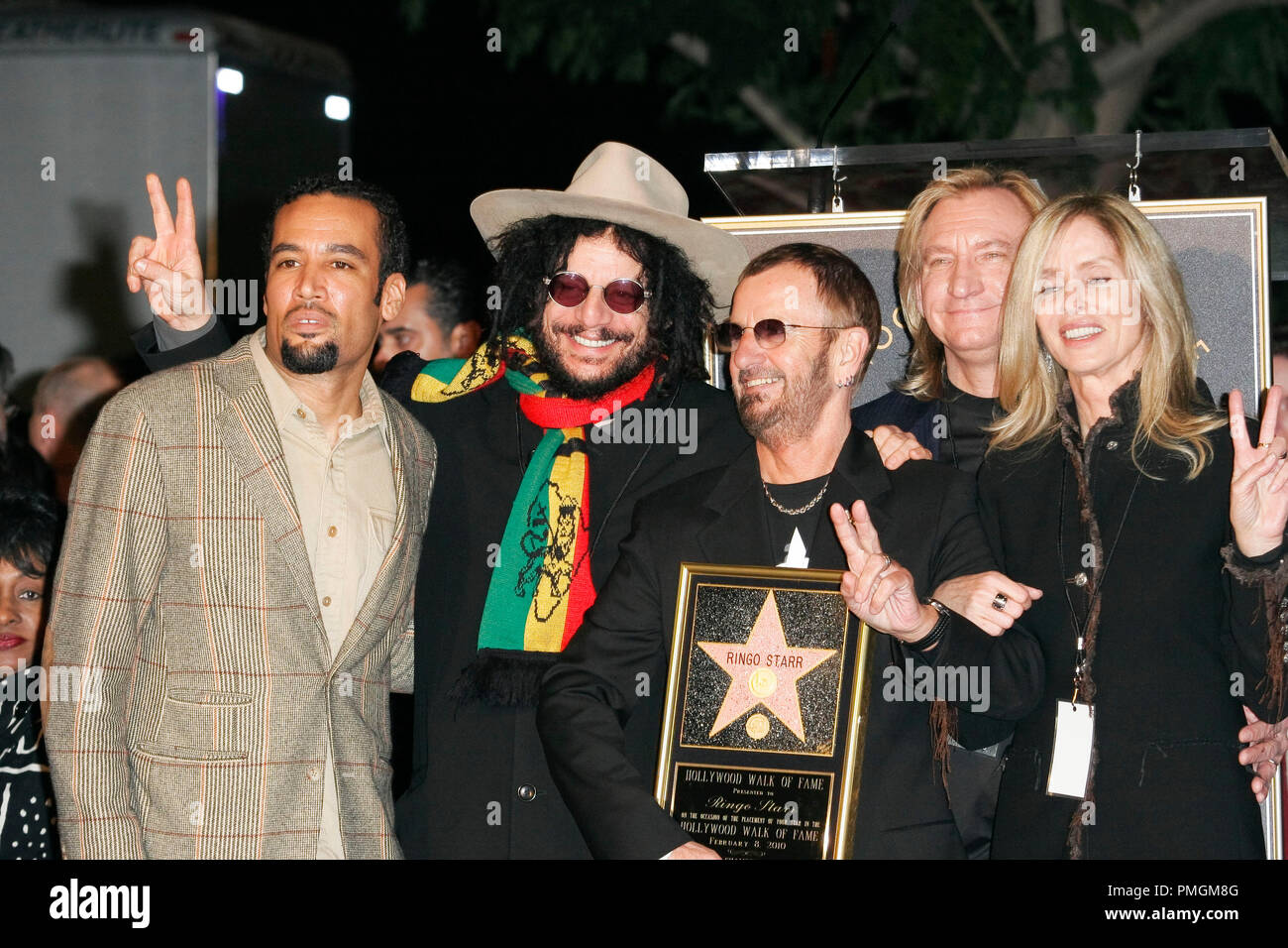 Ben Harper, Don Was, Ringo Starr, Joe Walsh and Barbara Bach at the ...