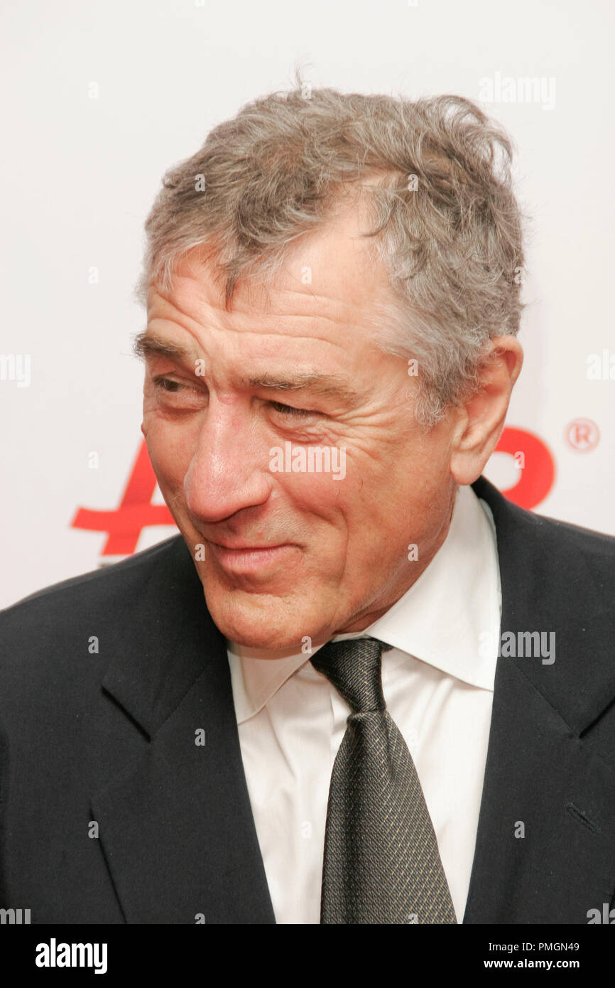 Robert De Niro at the 9th Annual Movies for Grownups Awards. Arrivals held at the Beverly Wilshire Hotel in Beverly Hills, CA February 16, 2010. Photo by PictureLux File Reference # 30131 056PLX   For Editorial Use Only -  All Rights Reserved Stock Photo