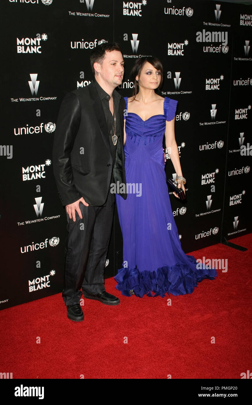 Joel Madden and Nicole Richie at the Weinstein Company Pre-Oscar Party. Arrivals held at the Soho House in West Hollywood, CA on Saturday, March 6, 2010.   © Joseph Martinez /  Picturelux File Reference # 30151 094JM   For Editorial Use Only -  All Rights Reserved Stock Photo