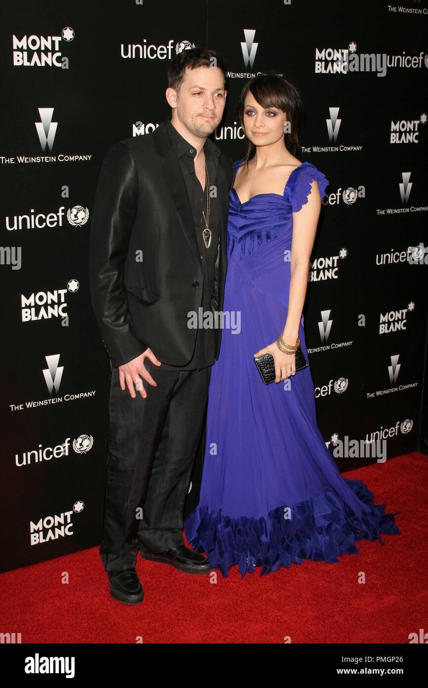 Joel Madden and Nicole Richie at the Weinstein Company Pre-Oscar Party. Arrivals held at the Soho House in West Hollywood, CA on Saturday, March 6, 2010.   © Joseph Martinez /  Picturelux File Reference # 30151 096JM   For Editorial Use Only -  All Rights Reserved Stock Photo