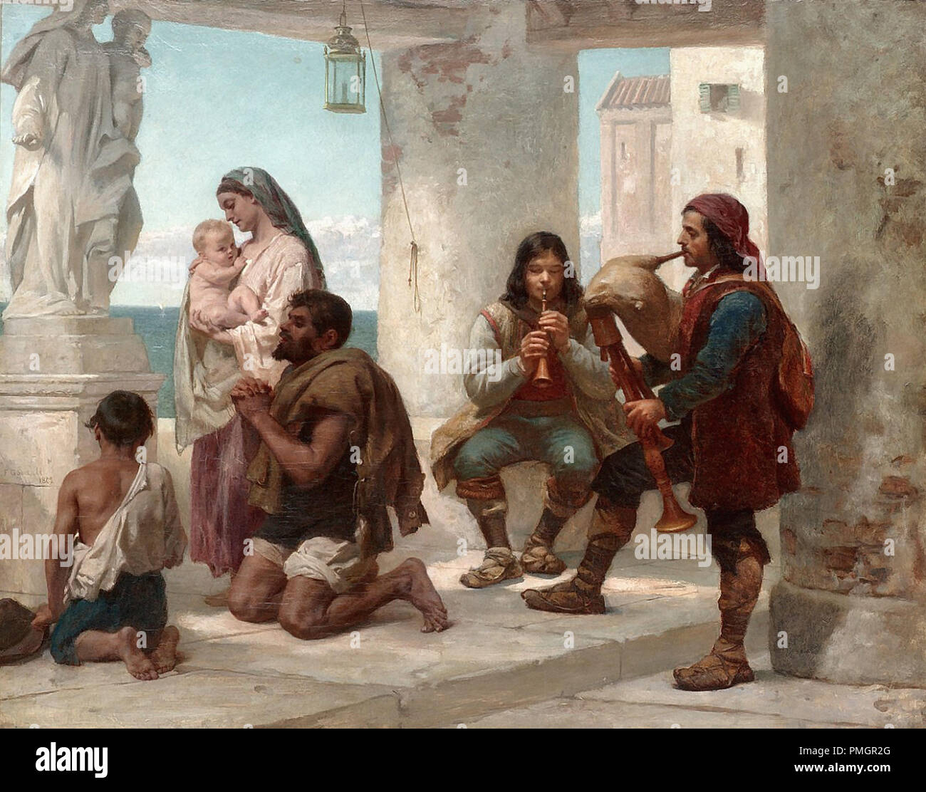 Goodall Frederick - the Prayer Stock Photo - Alamy