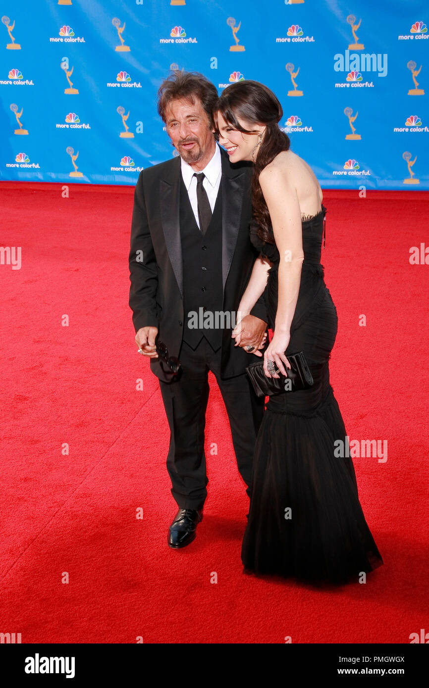 Al Pacino and Lucila Sola at the 62nd Annual Primetime Emmy Awards held