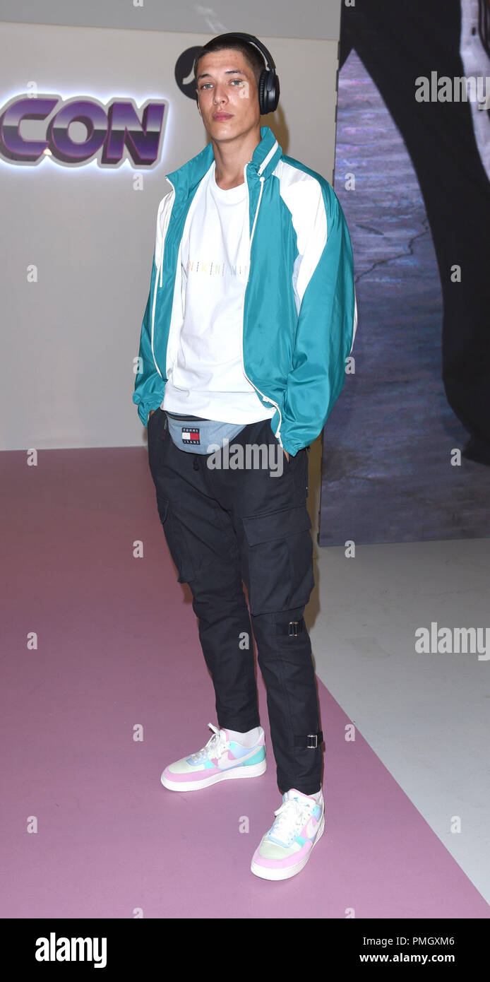 Photo Must Be Credited ©Alpha Press 079965 17/09/2018 Guest at the Hailey  Baldwin presents Falcon, celebrating street style with Adidas and JD  Fashion Show during London Fashion Week Spring Summer 2019 held