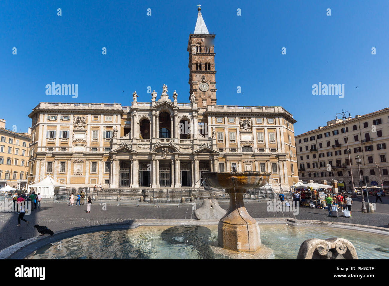 ROME, ITALY - JUNE 22, 2017: Amazing View Of Basilica Papale Di Santa ...