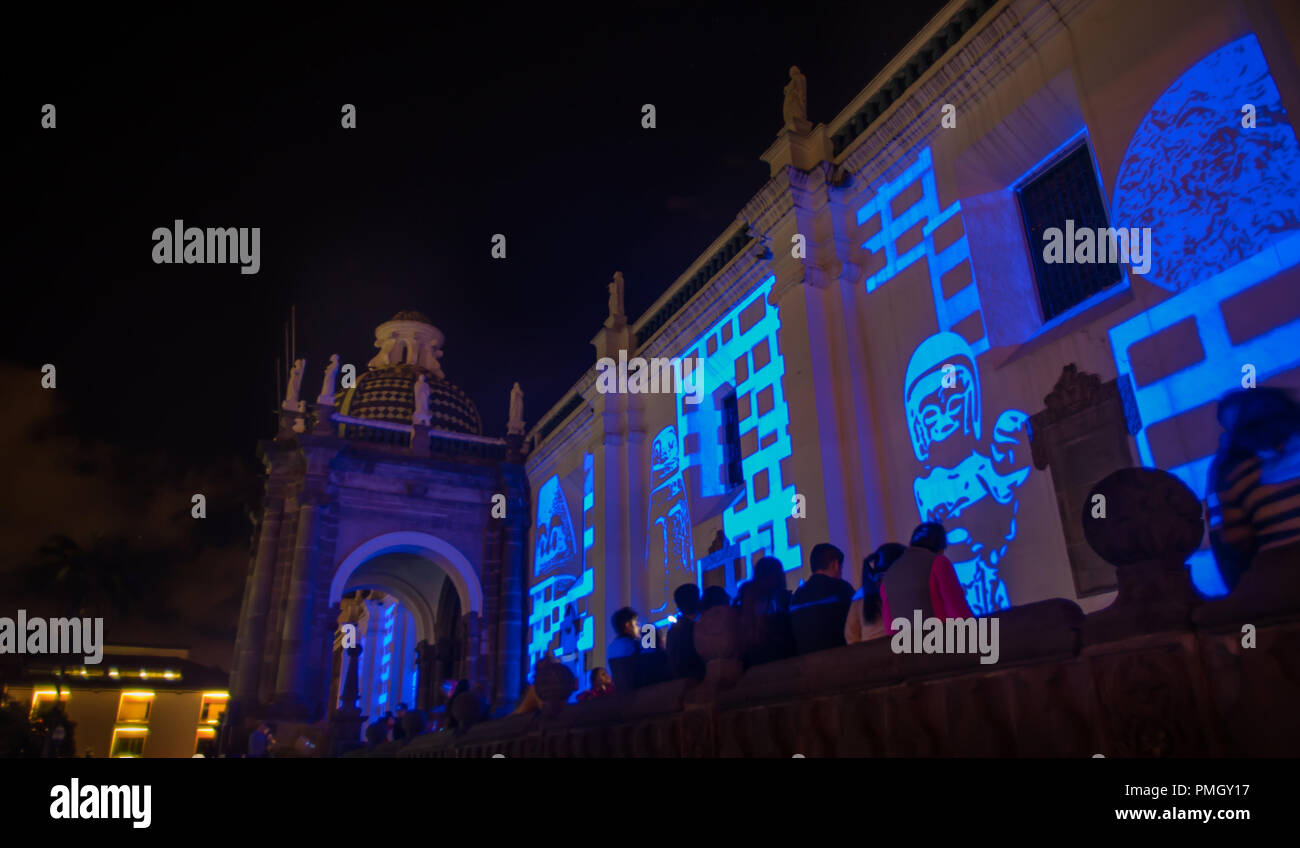 QUITO, ECUADOR AUGUST, 15, 2018 Beautiful view of El Sagrario church