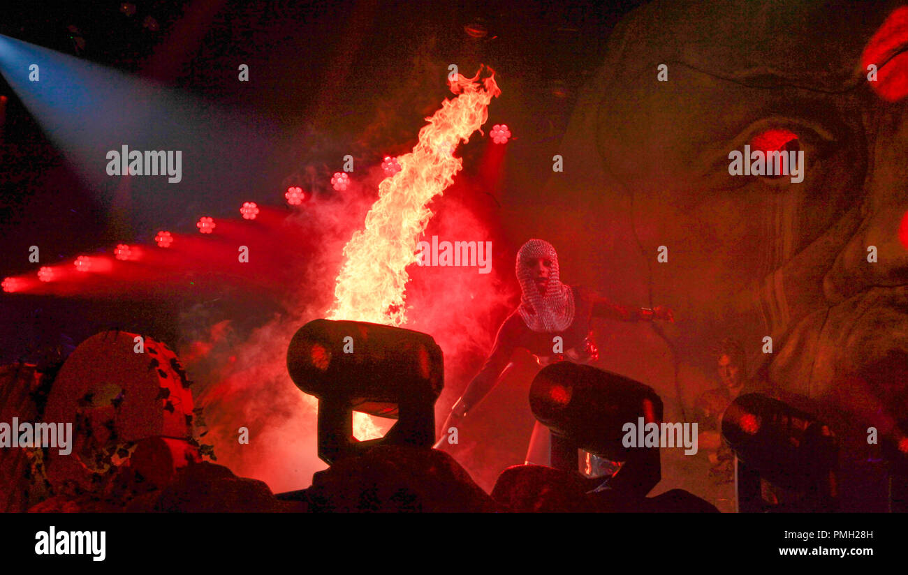 London UK 18 September 2018  PLASA  the lead international membership body for those who supply technologies and services to the event, entertainment and installation industries. featuring seminars plus interactive demos and training,and a live show with fire acts and dancing@Paul Quezada-Neiman/Alamy Live News Stock Photo