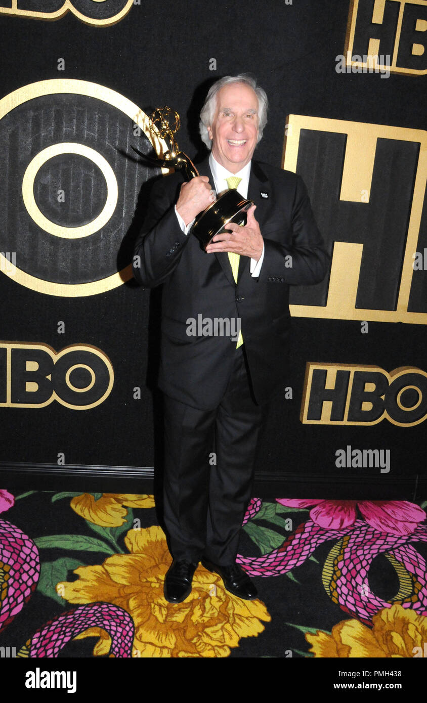 WEST HOLLYWOOD, CA SEPTEMBER 17 Actor Henry Winkler attends HBO's Official 2018 Emmy After