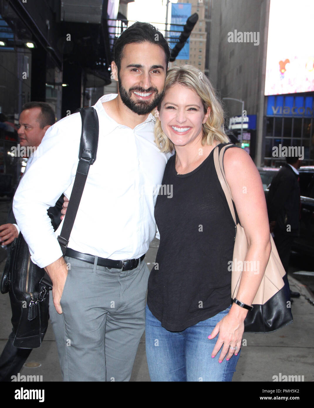 New York, NY, USA. 18th Sep, 2018. Sara Haines with husband Max Shifrin