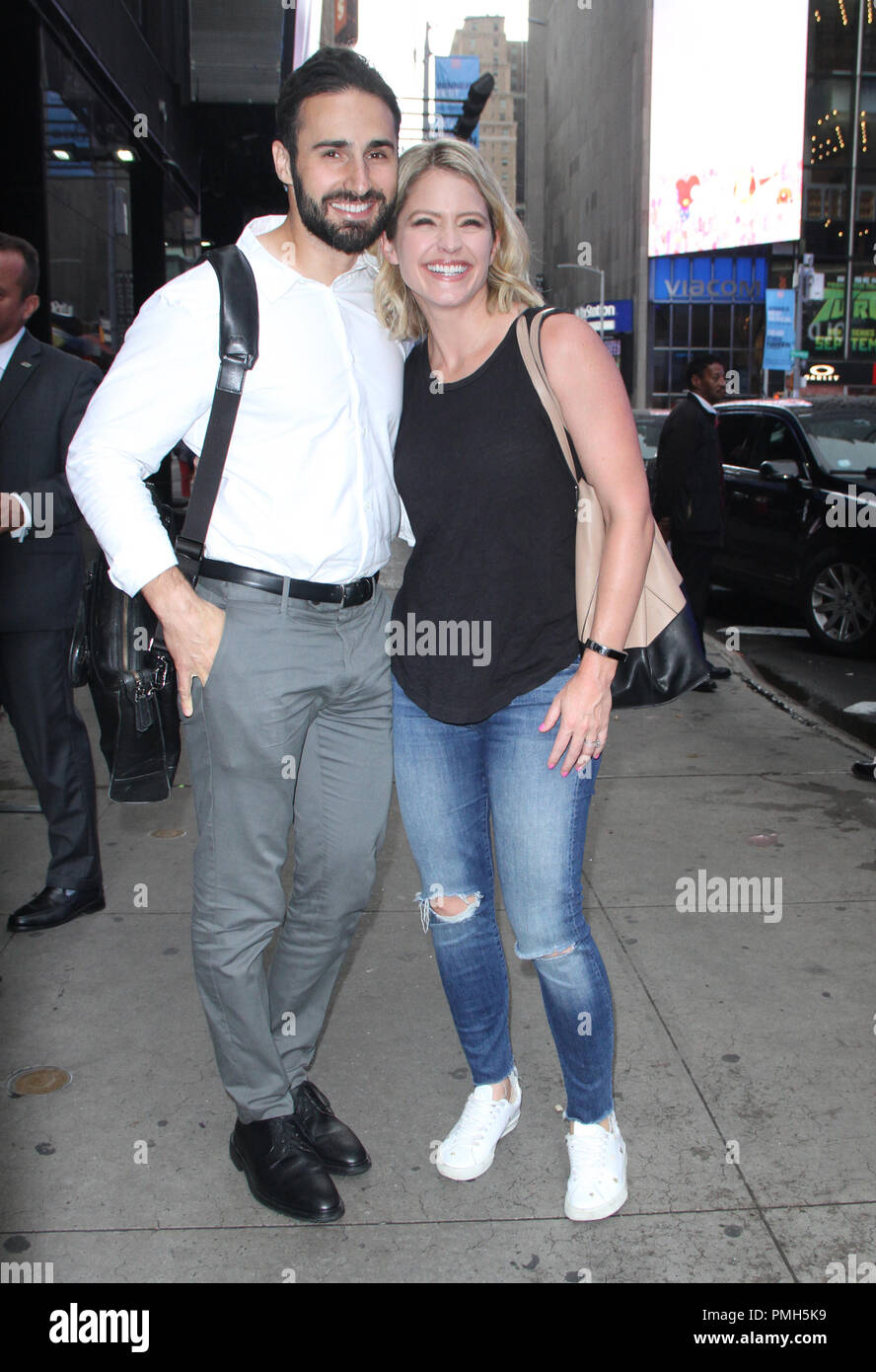 New York, NY, USA. 18th Sep, 2018. Sara Haines with husband Max Shifrin