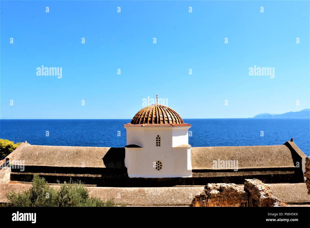 Peloponese, Greece. 7th Sep, 2018. A view of the buildings for settlement in one of the villages in the region.Peloponnese is a peninsula region with villages and amazing beaches found in southern Greece. Credit: Helen Paroglou/SOPA Images/ZUMA Wire/Alamy Live News Stock Photo