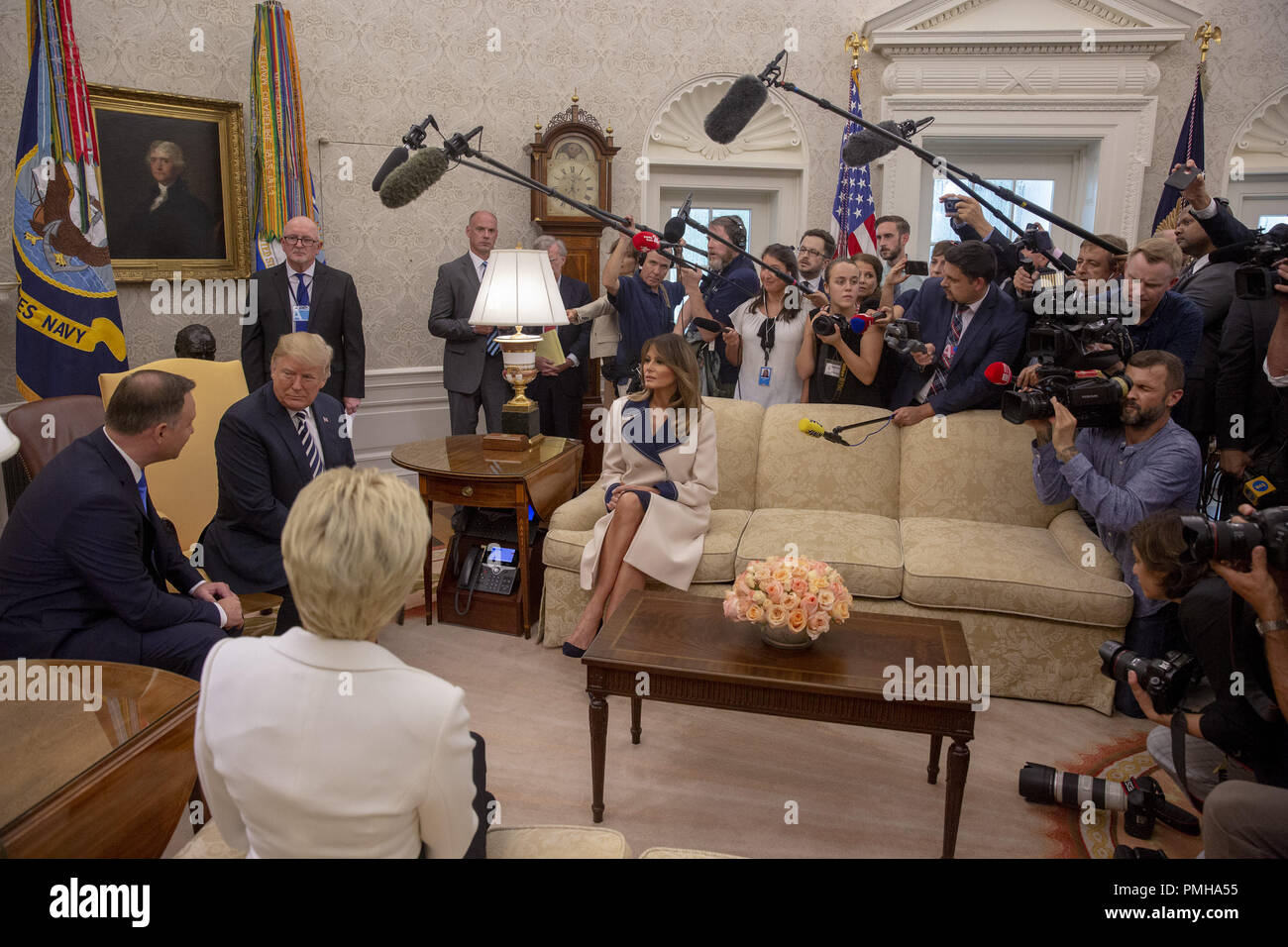 President of Poland Andrzej Duda and United States President Donald J ...