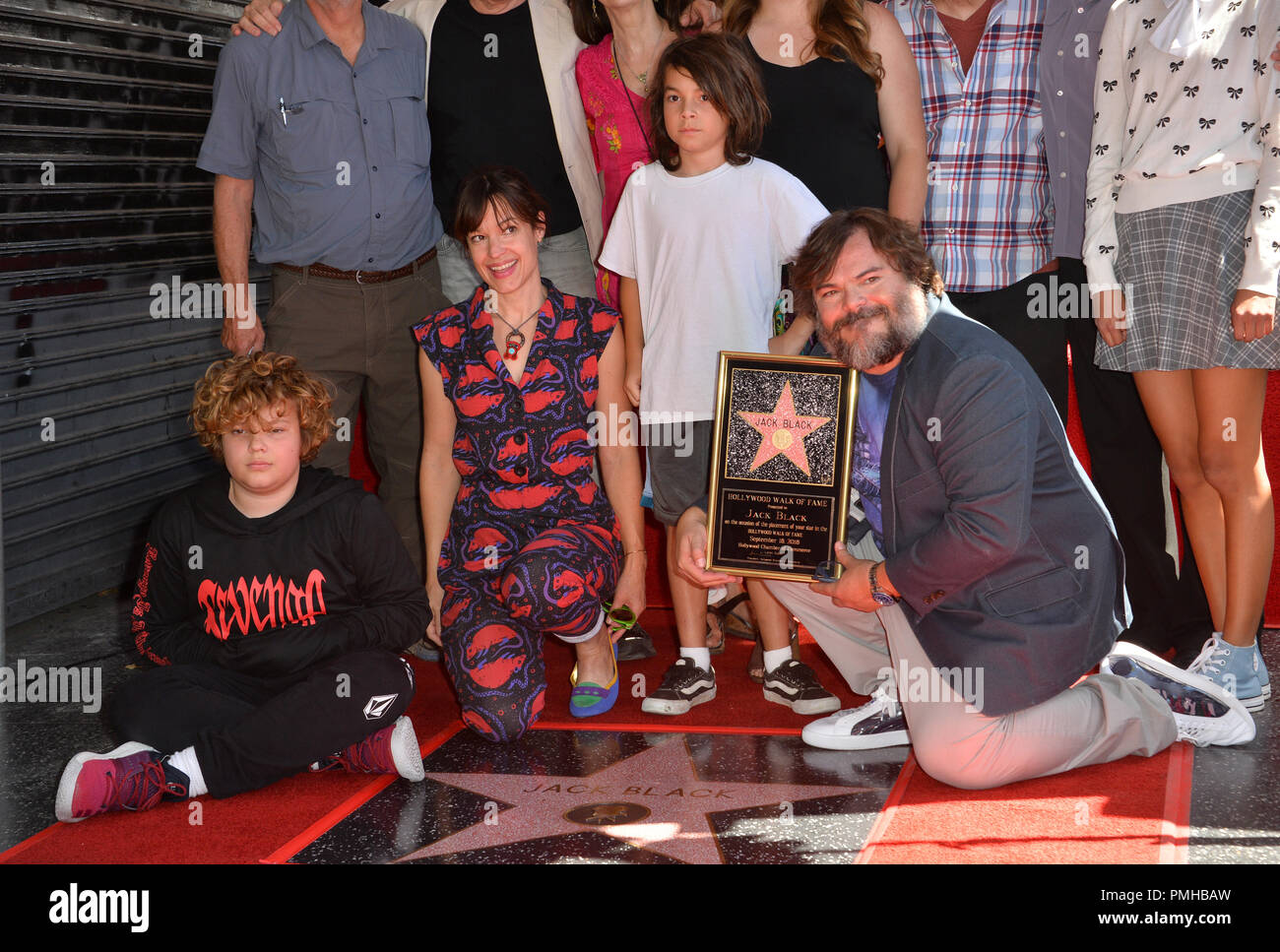 Actor Jack Black and son Tomas Black attend a basketball game between  News Photo - Getty Images