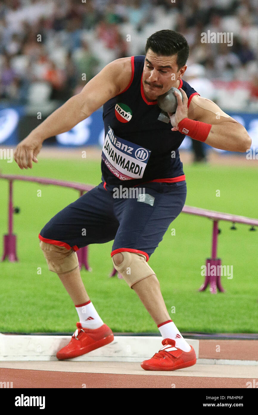 Seyed Aliasghar Javanmardi Of Iran In The Men S Shot Put F35 Final At The World Para Championships In London 17 Stock Photo Alamy