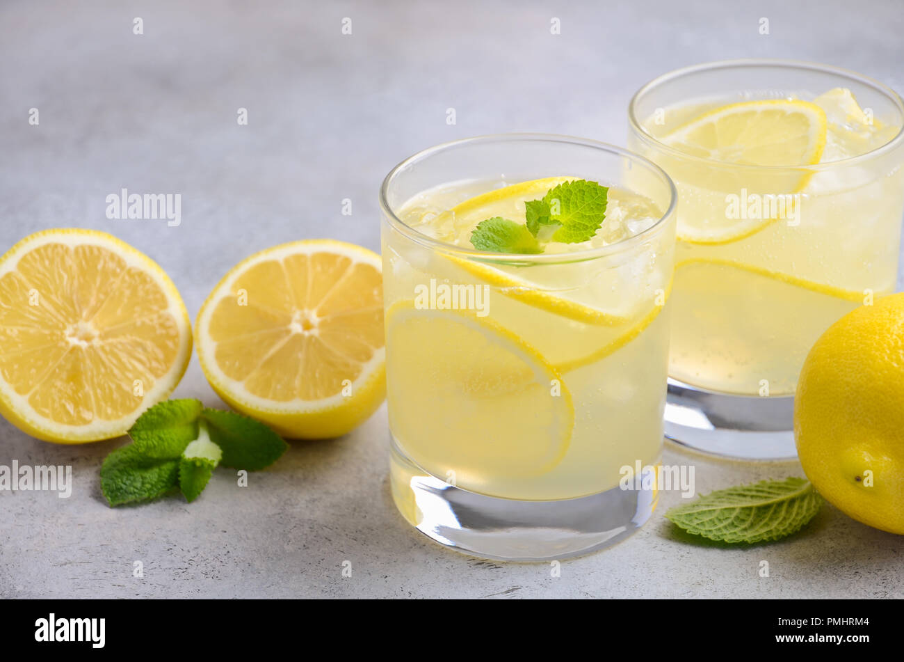Lemon drop cocktail, selective focus Stock Photo