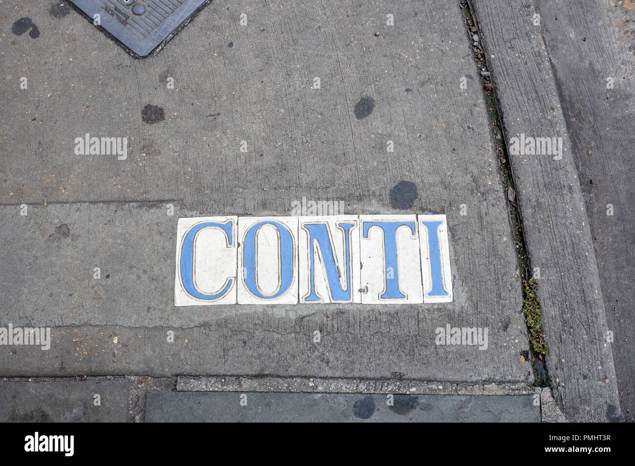 Conti Street New Orleans Stock Photo