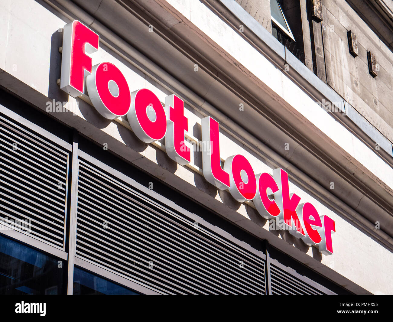 Footlocker Retail Store, Oxford Street, London, England, UK, GB Stock