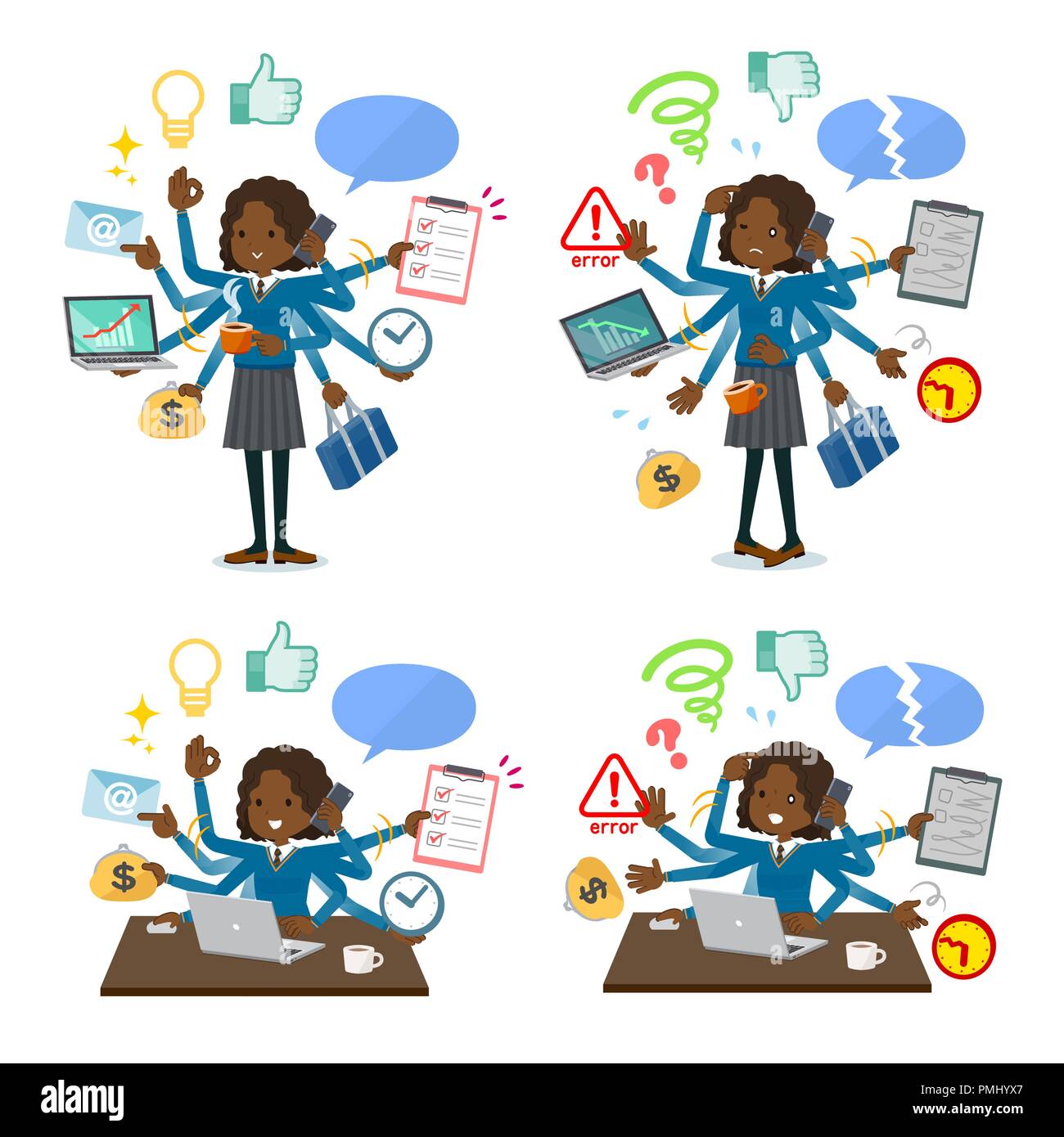Simultaneous vector vectors hi-res stock photography and images - Alamy