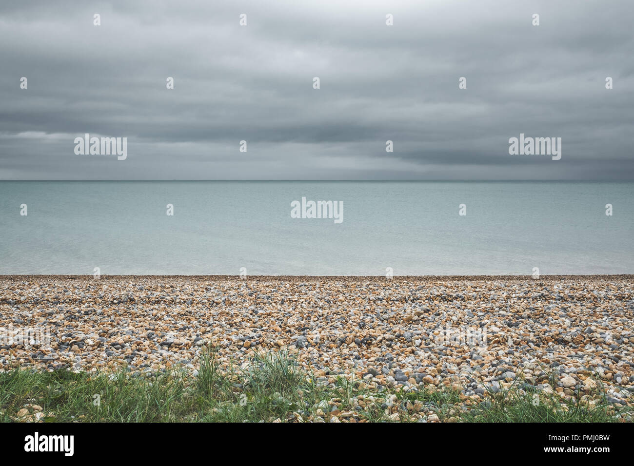 Beach & Sea, Sandwich Bay, Kent, uk Stock Photo
