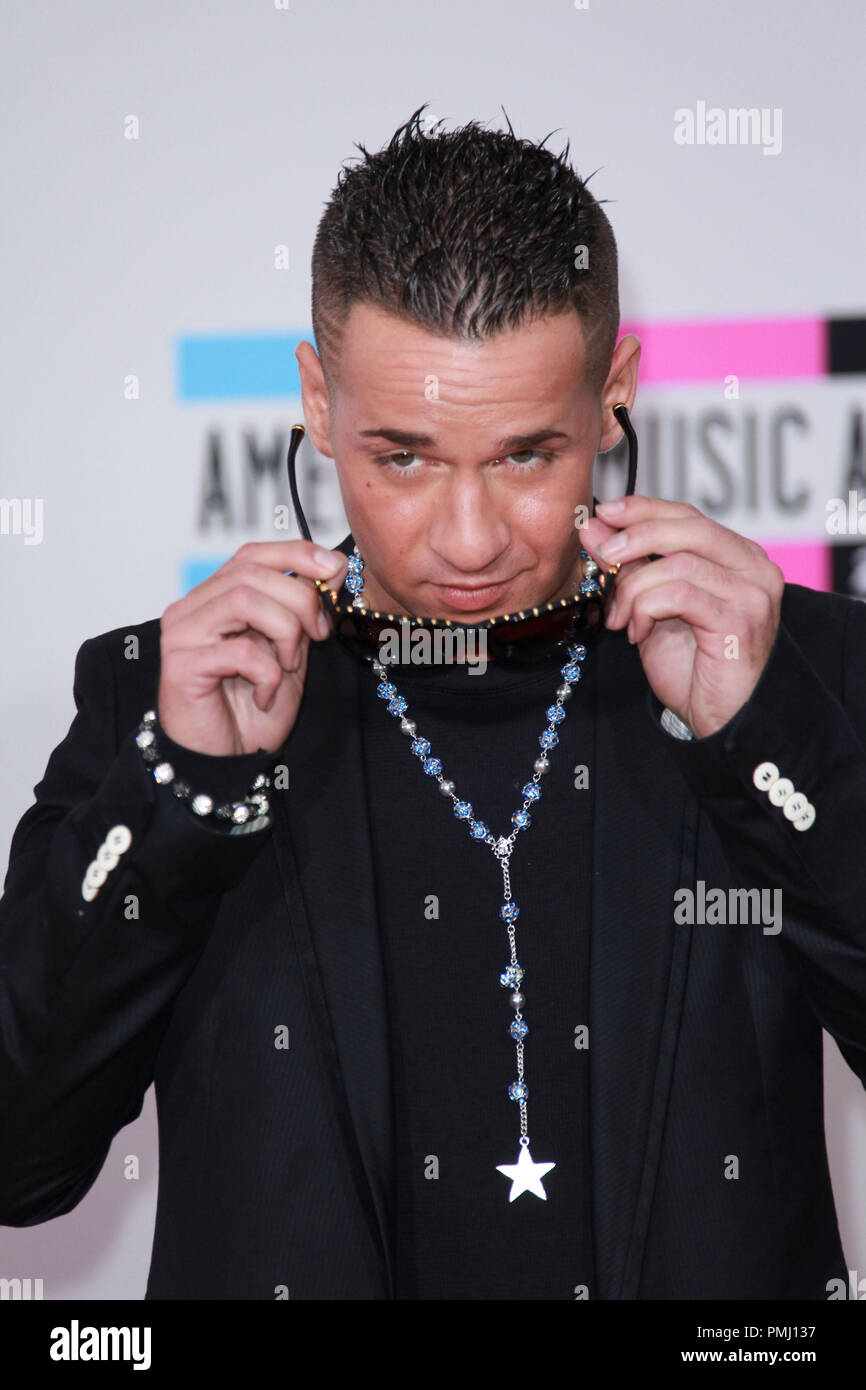 Mike 'The Situation' Sorrentino at the arrivals of THE 2010 AMERICAN MUSIC AWARDS held at the Nokia Theatre LA LIVE in Los Angeles, CA.  The event took place on Sunday, November 21, 2010. Photo by Jesus Jimenez Pacific Rim Photo Press. File Reference # 30722 060PLX   For Editorial Use Only -  All Rights Reserved Stock Photo