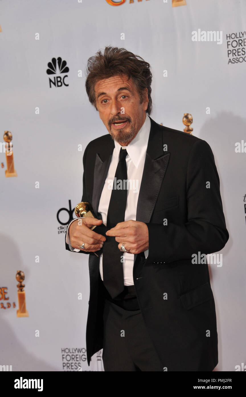 Al Pacino at the 68th Annual Golden Globe Awards at the Beverly Hilton ...