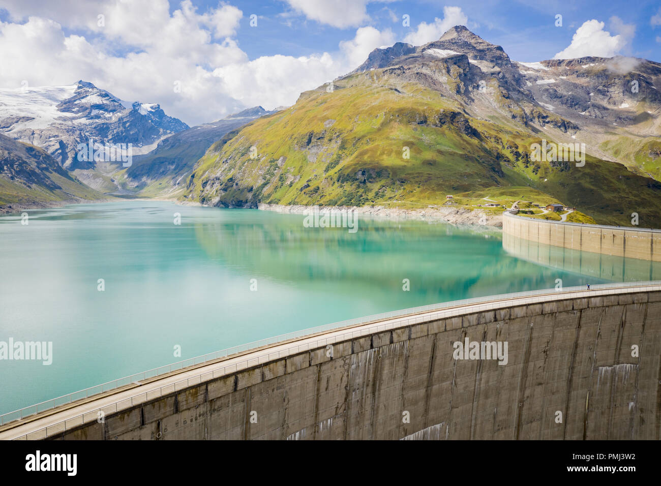 Mooserboden dam and reservoir, Kaprun, Zell am See, Salzburg, Austria Stock Photo